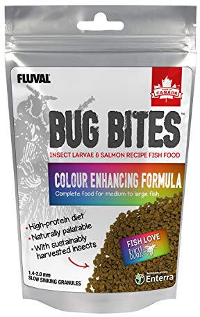 Fluval Bug Bites Colour Enhancing Fish Food M-L 125g