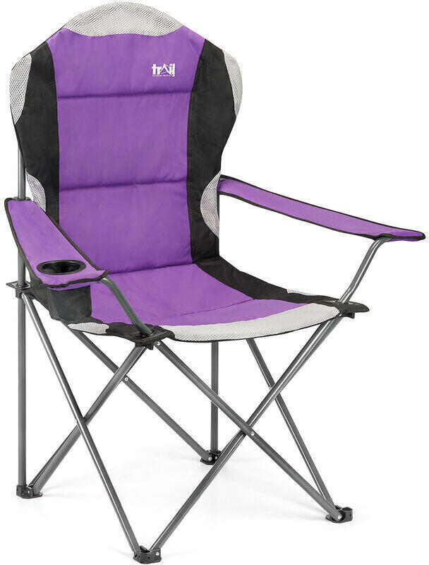 Trail Outdoor Leisure Kestrel High Back Camping Chair Purple