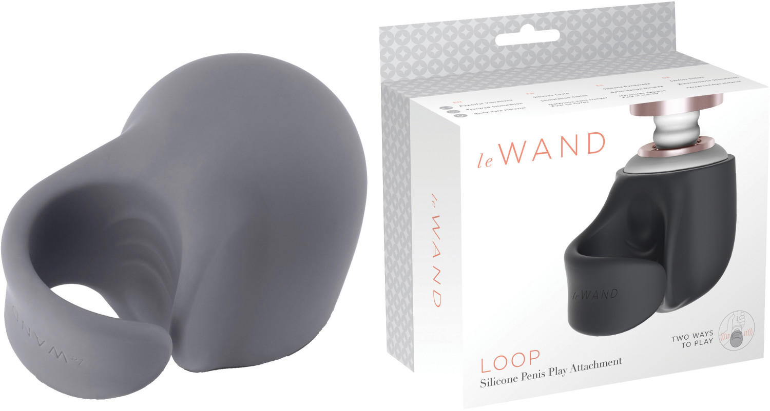 Le Wand Loop Silicone Penis Play Attachment grey