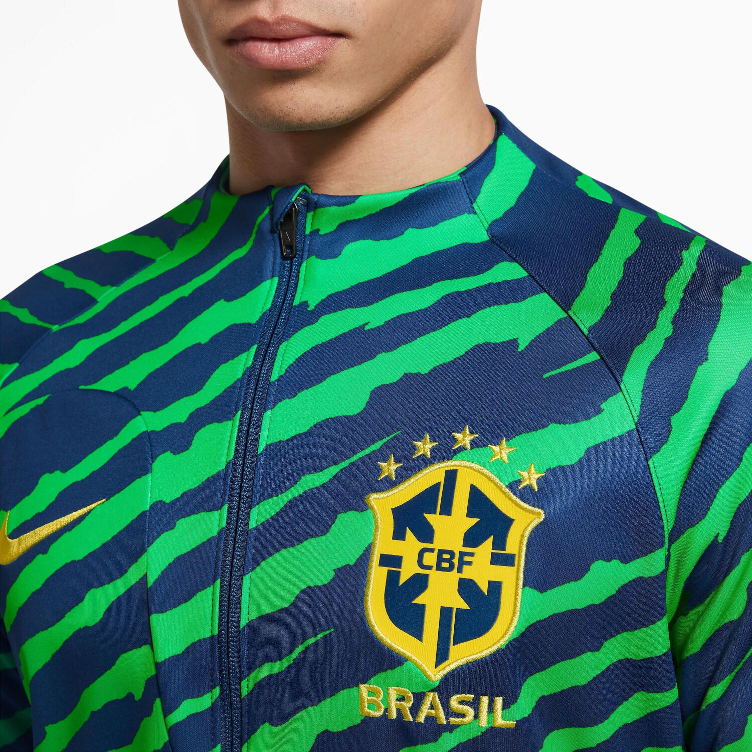 Nike Brasilien 2022 Men's Training Jacket (DR9018) coastal blue/dynamic yellow