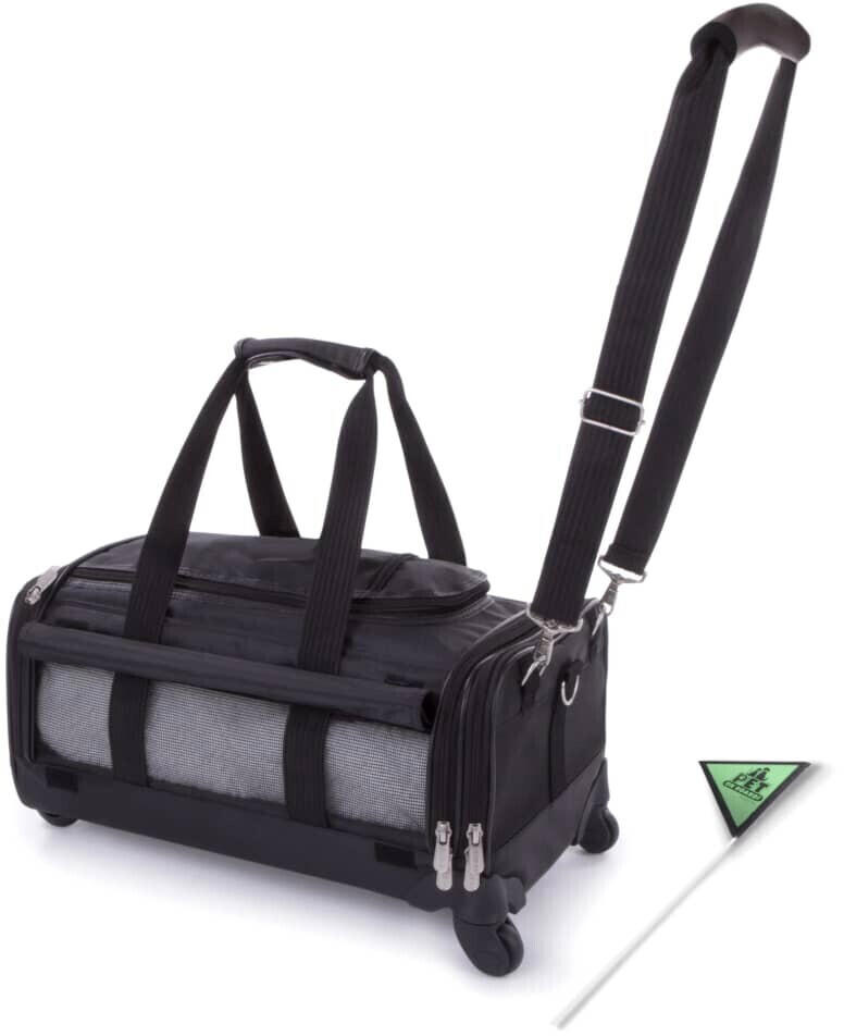 Sherpa Pet Carrier Bag Ultimate On Wheels Black