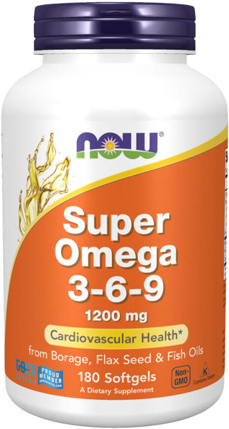 Now Foods Super Omega 3-6-9 1200mg softgels (180 pcs.)
