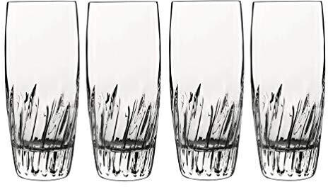 Luigi Bormioli Long drink glasses by Son.hyx, crystal, break-proof, dishwasher-safe, made in Italy, 43.5 cl, 6 pieces