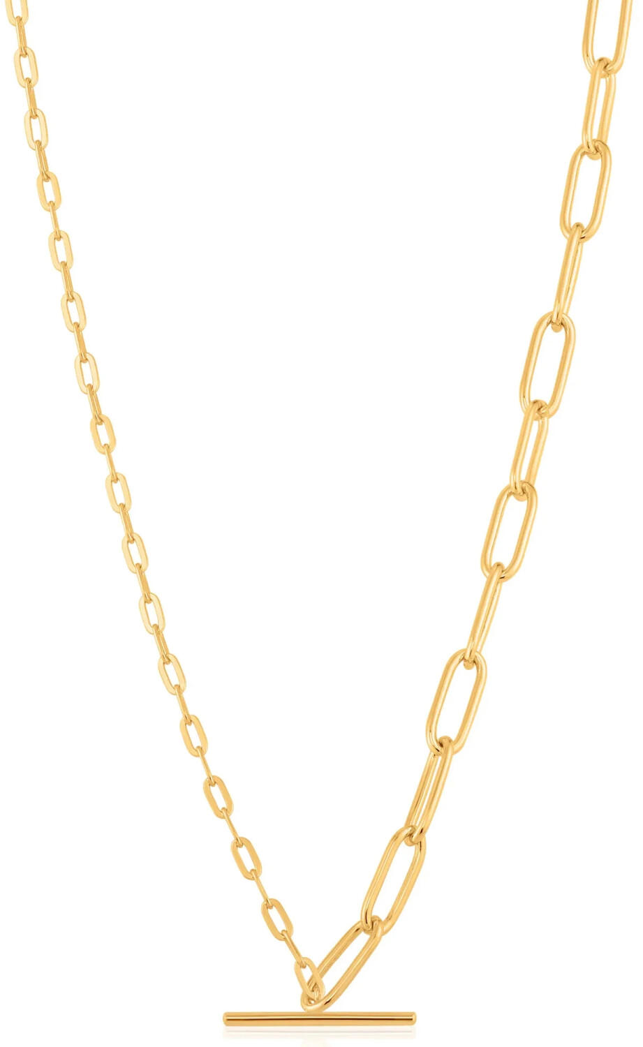 Ania Haie Gold Mixed Link T-bar Necklace (N021-02G)