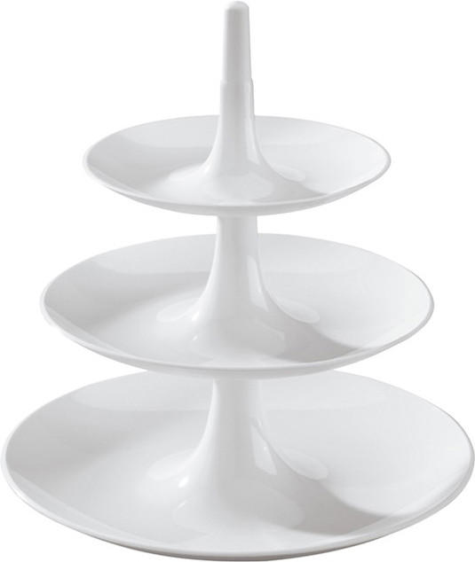Koziol Babell Tiered Cake Stand Large, White