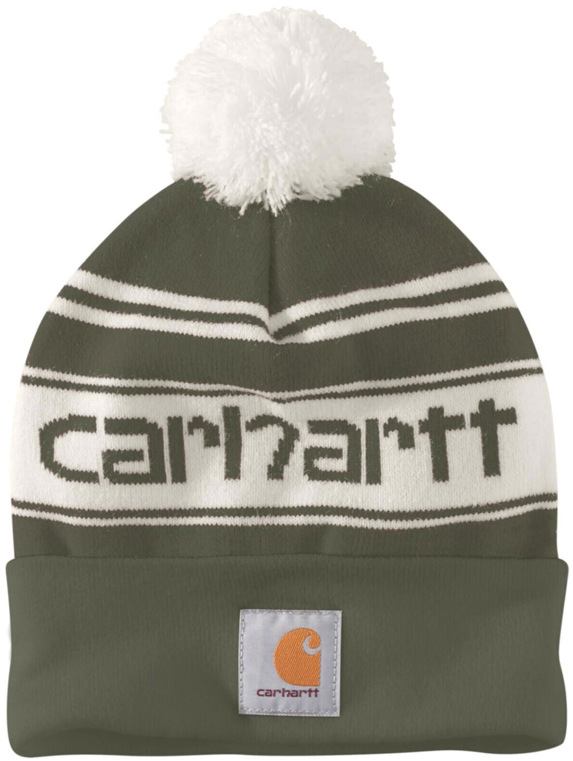 Carhartt Knit Cuffed Logo Beanie (105168) green