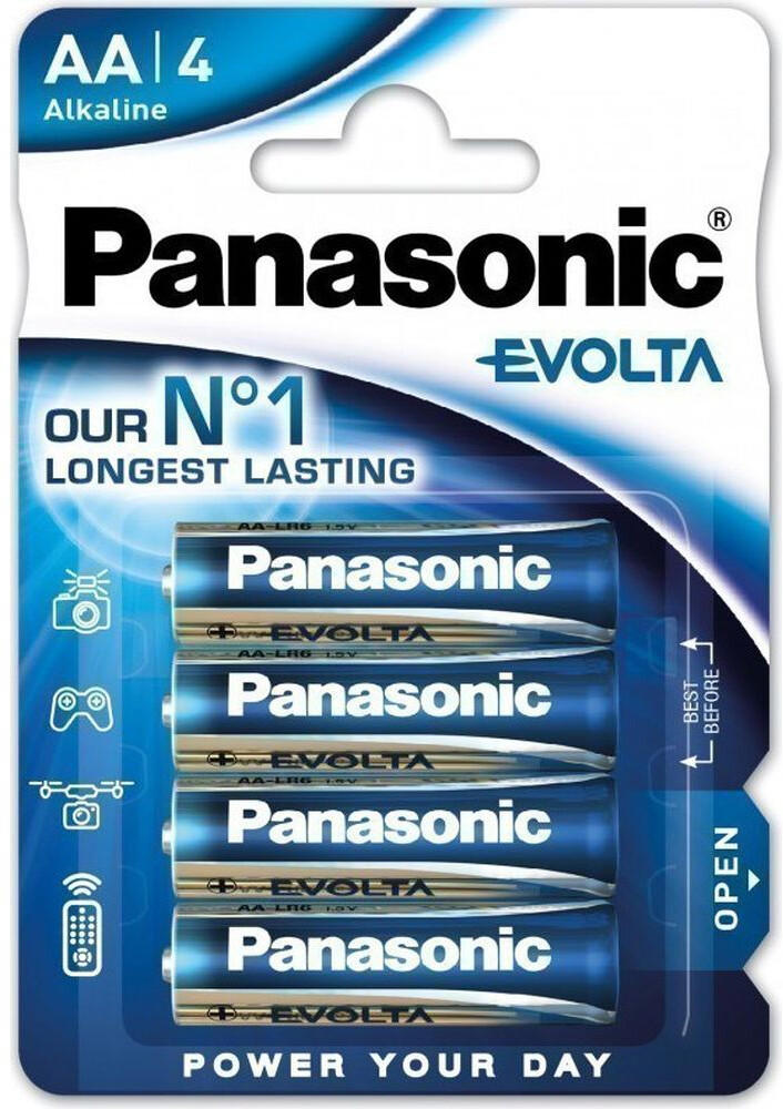 Panasonic 4 x Mignon AA Evolta