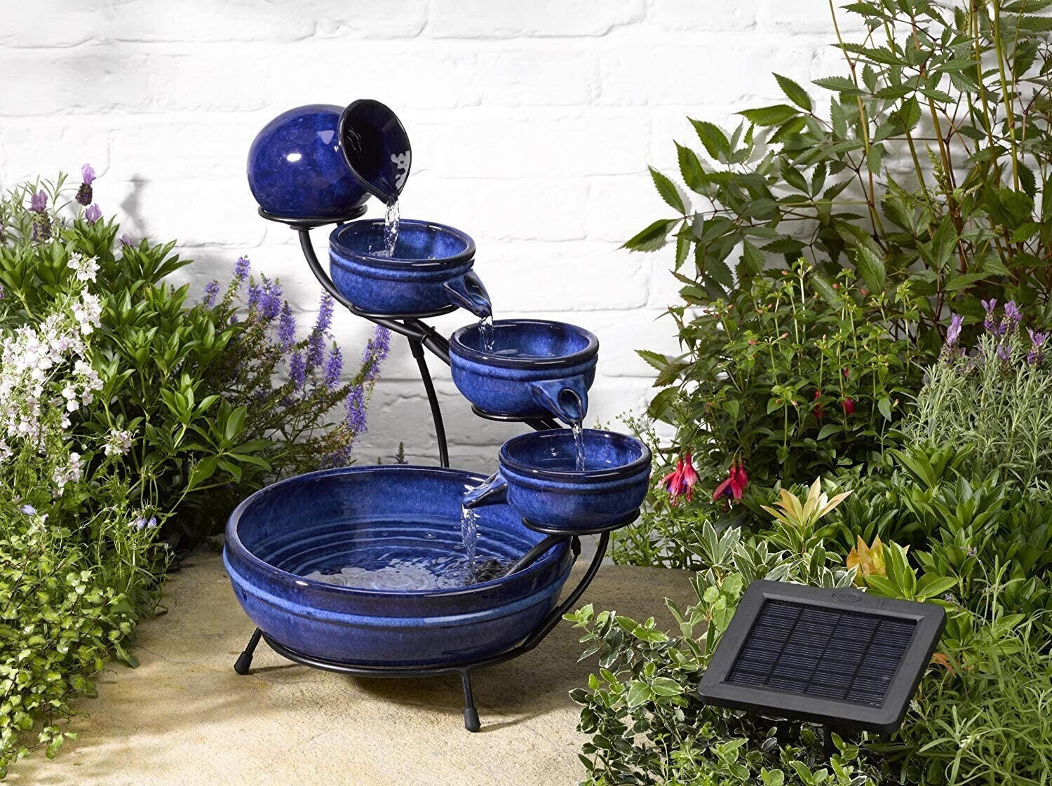 Garden Mile Ceramic Solar Neptune Cascade