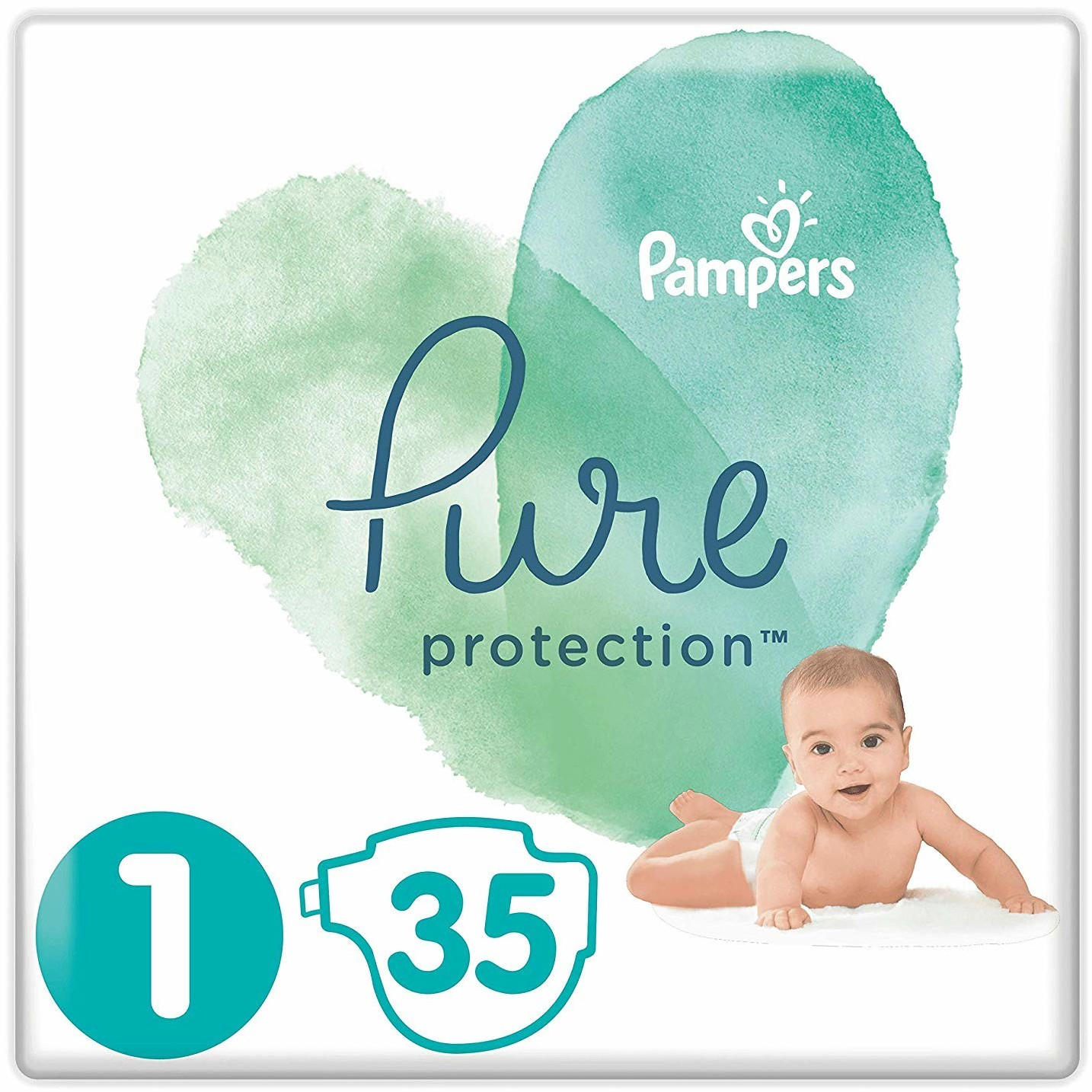 Pampers Pure Protection Size 1 (2-5 kg) 35 pcs.