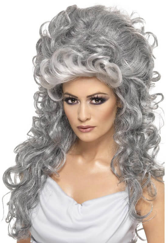 Smiffy's Grey witch wig adult