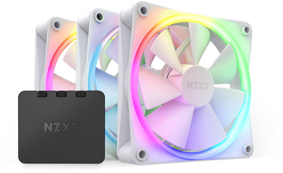 NZXT F120 RGB White 120mm 3 Pack