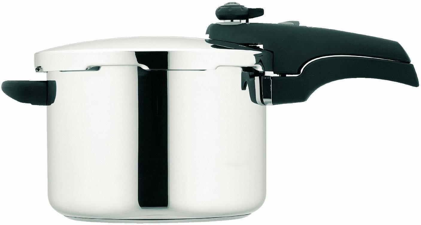 Prestige Smartplus Stainless Steel Pressure Cooker, 6 Litre