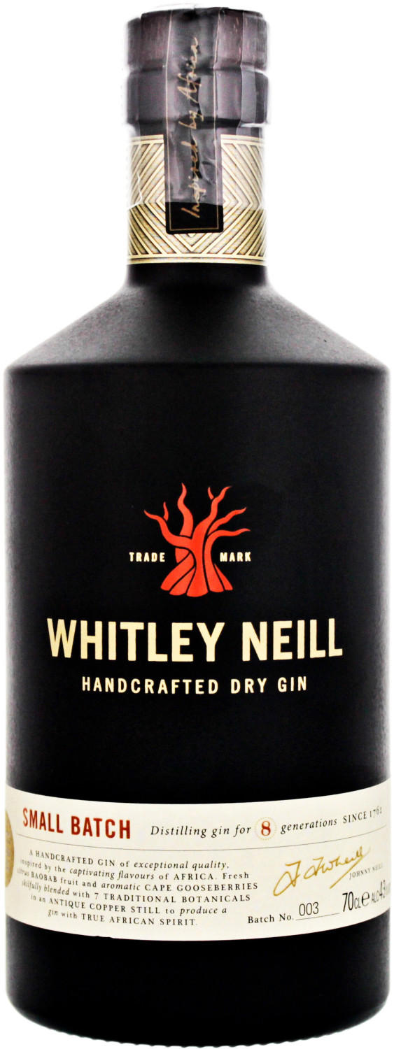Whitley Neill London Dry Gin 43% 0,7l