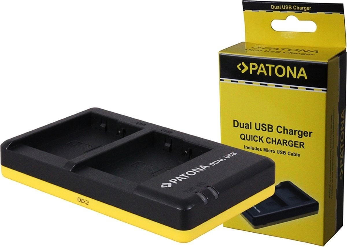 Patona USB Dual Quick-Charger f. Panasonic DMW-BLG10