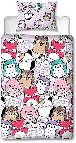Character World Squishmallows bed linen set 135x200 80x80 cm Colorful
