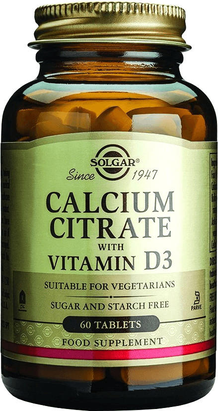Solgar Calcium Citrate with Vitamin D3 Tablets (60 pcs)
