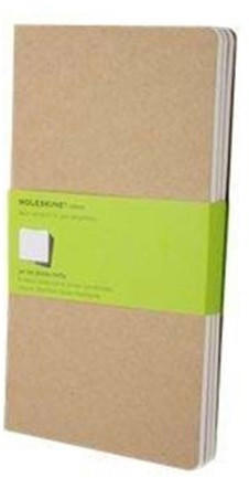 Moleskine Cahier Journal Large Plain Kraft Brown Set of 3