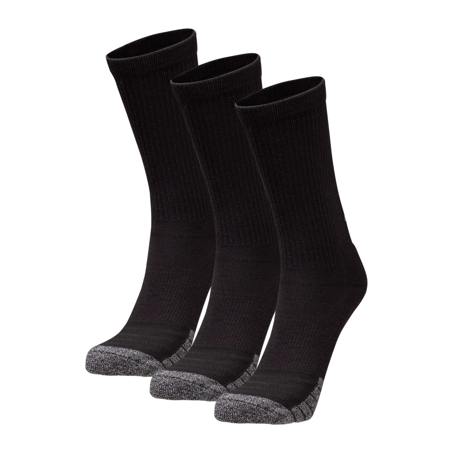 Under Armour 3-Pack Heatgear Crew Socks (134675) black