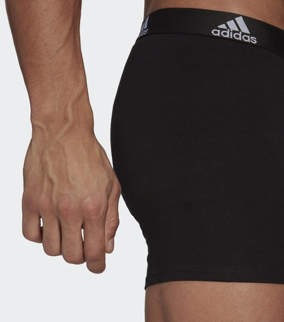 Adidas Logo Boxer Briefs 3 Pairs black (GU8889)