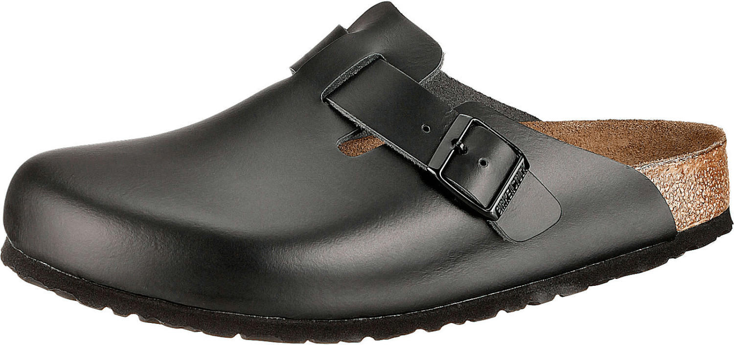 Birkenstock Boston Natural Leather Normal black