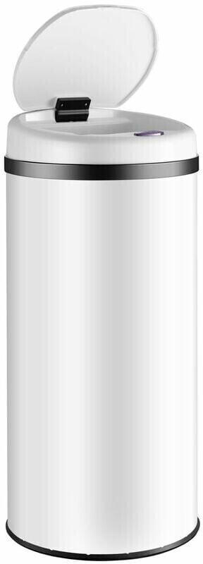 Monzana LED Sensor Trash Can 56l white