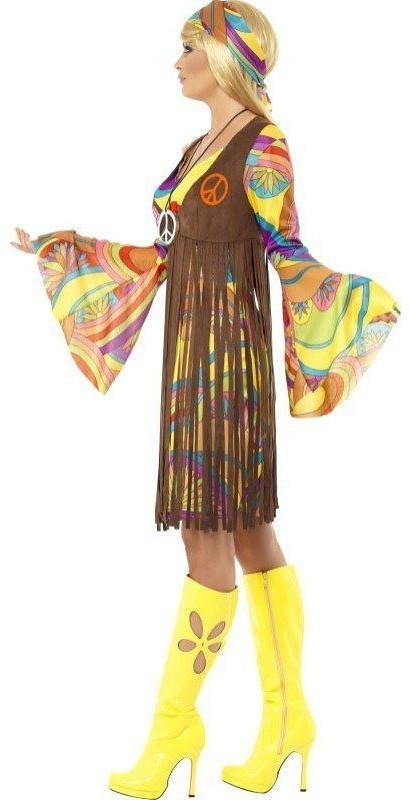 Smiffy's 70s Woodstock Hippie Lady Costume L