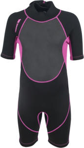 Trespass Scubadive Girls 3mm Short Wetsuit black/passion pink