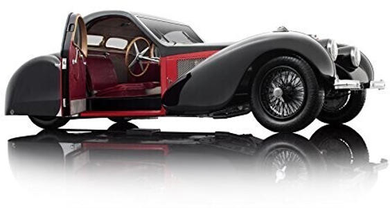 Heinrich Bauer Exclusive 1:12 Bugatti Type 57SC Atalante 1937 Red Black