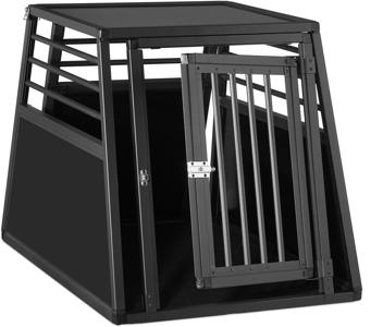 Relaxdays Dog Box Car 68x65,5x92,5cm black