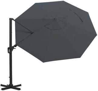 Charles Bentley Charles Bentley 3.5m Premium Cantilever Umbrella Grey