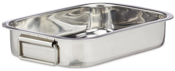Relaxdays Stainless Steel Roasting Pan S silver