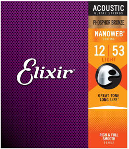 Elixir Strings Phosphor Bronze Nanoweb Light