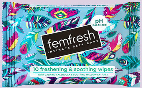 Femfresh Freshening Soothing Wipes 25 Pack