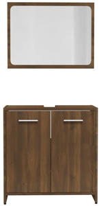 vidaXL Bathroom set oak look brown (815530)