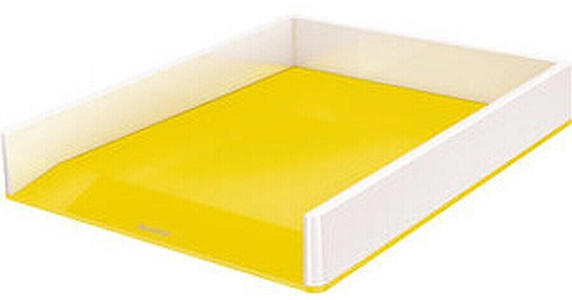 Leitz WOW Duo Colour Letter Tray white/yellow