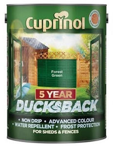 Cuprinol Ducksback 5 Year Waterproof for Sheds & Fences
