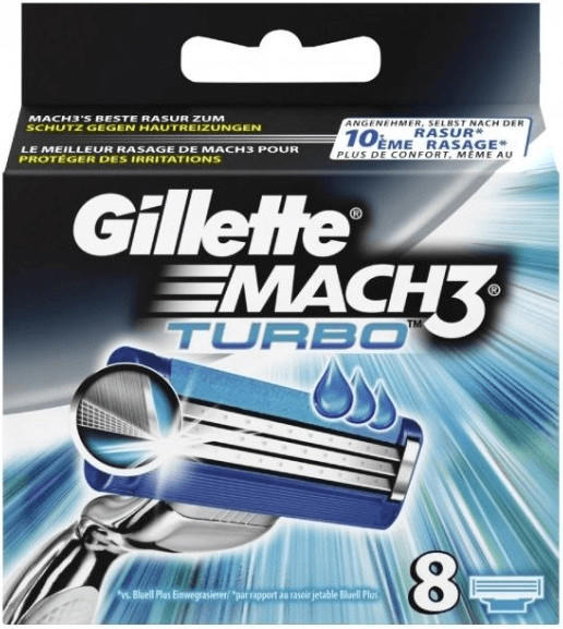 Gillette MACH3 Turbo Cartridges (8x)