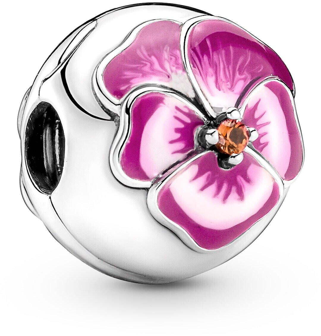 Pandora Pink Pensy Flower Clip-Charm (790772C01)