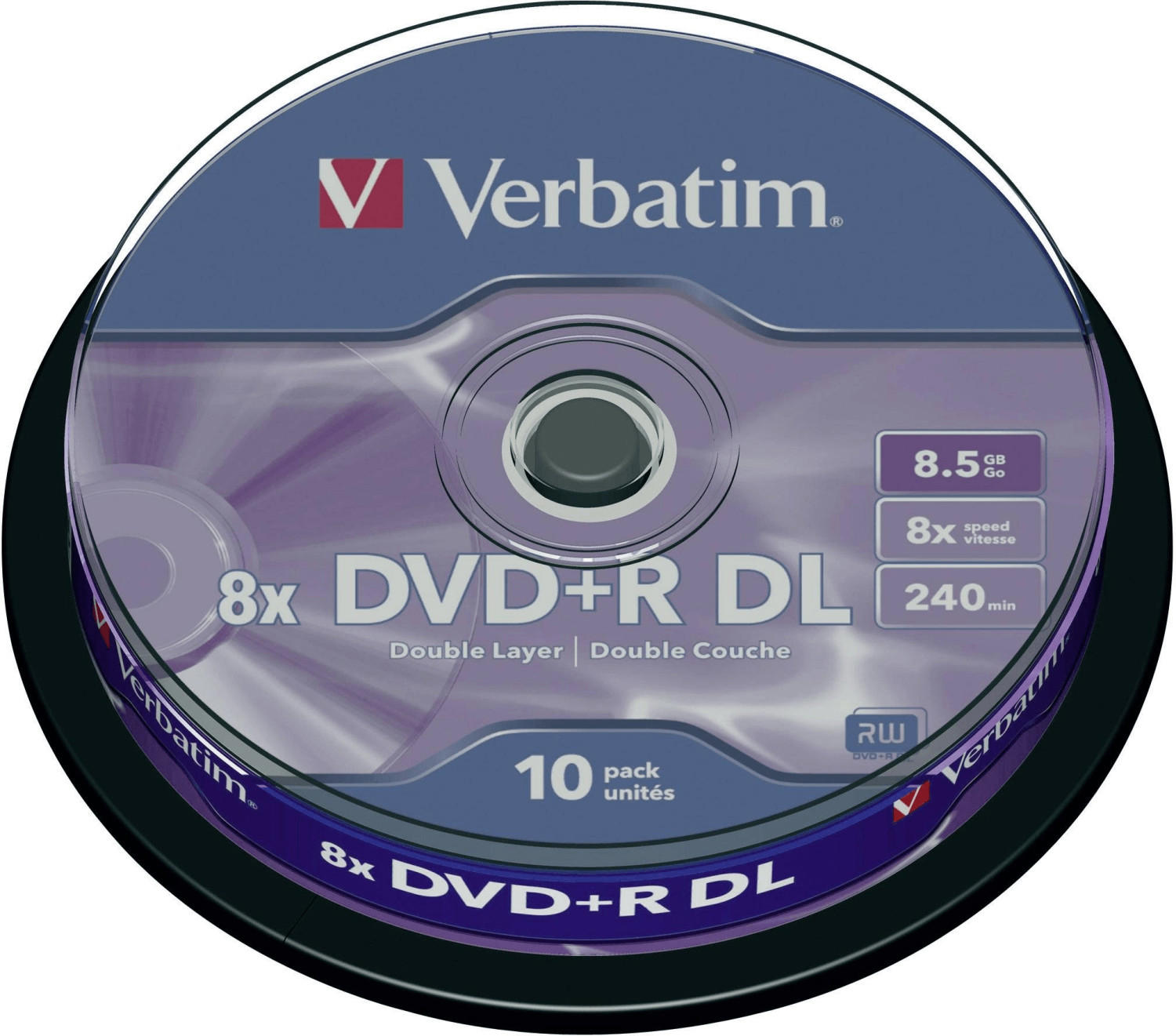 Verbatim DVD+R DL 8,5GB 8x Matt 10pk Cakebox