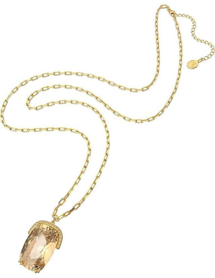 Swarovski Harmonia pendant Oversized crystal Gold tone, Gold-tone plated