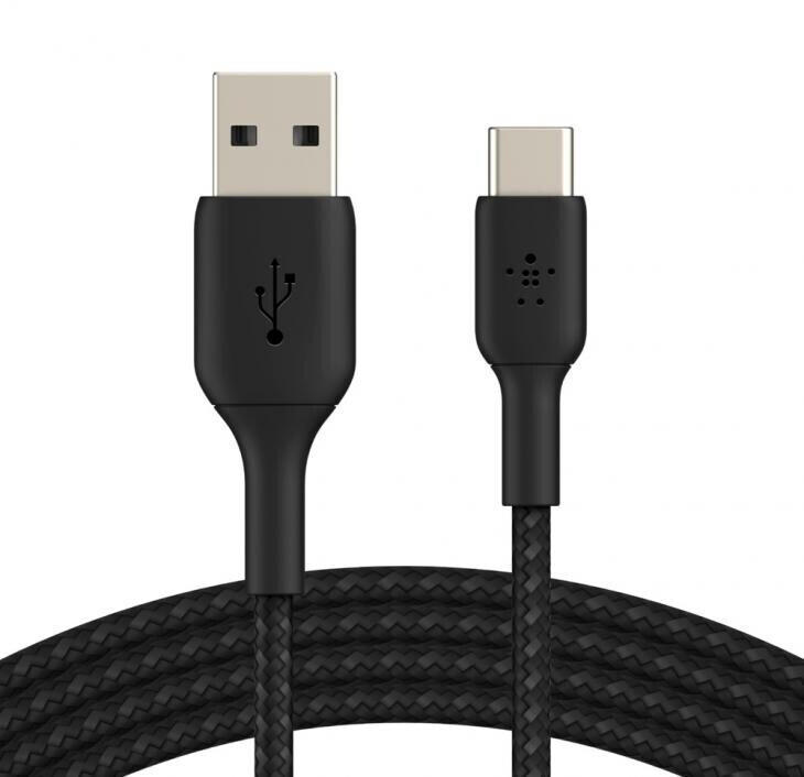 Belkin USB-A TO USB-C BRAIDED 1M Black