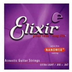 Elixir Strings 80/20 Bronze Nanoweb Extra Light