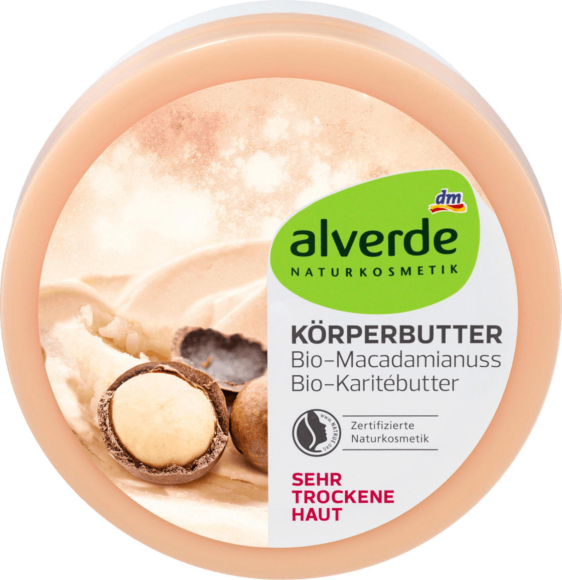 Alverde Body butter macadamia nut shea butter (200ml)