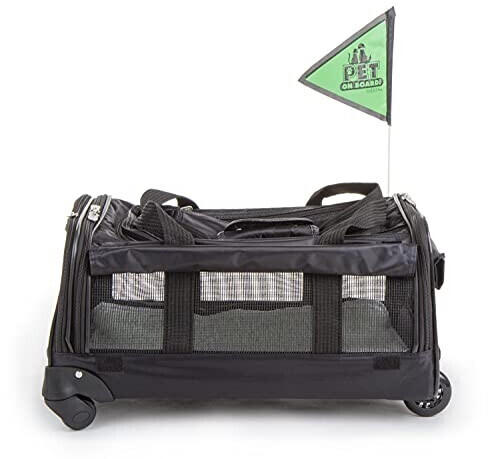 Sherpa Pet Carrier Bag Ultimate On Wheels Black