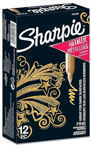 Sharpie Fine Tip Permanent Marker, Gold