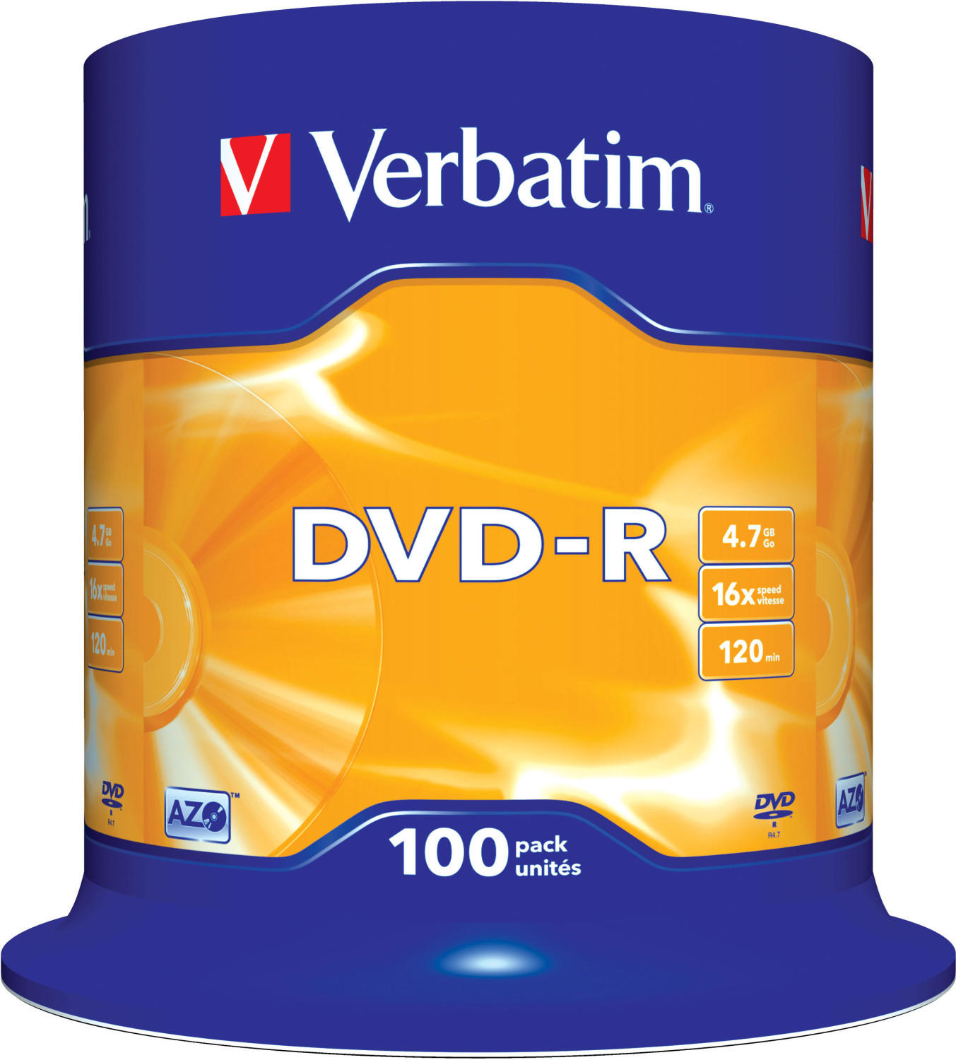 Verbatim DVD-R 4,7GB 16x Matt 100pk Spindle