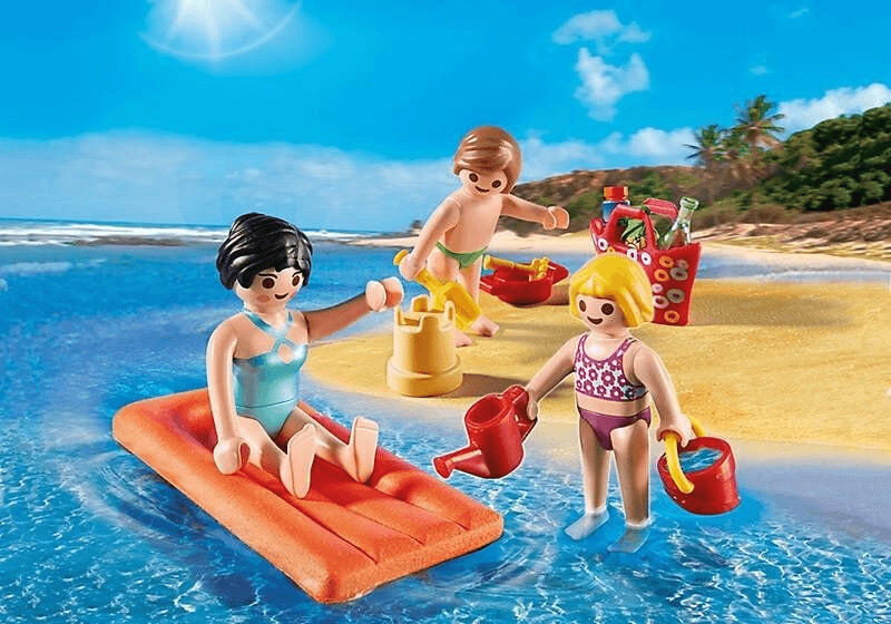 Playmobil Easter Egg Mom and Kids at Beach (4941)