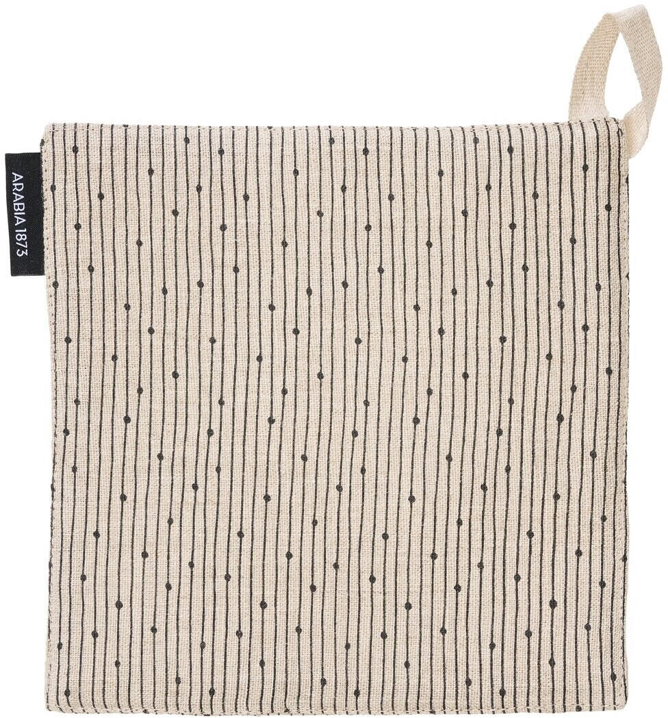 Arabia Mainio Sarastus pot holders natural white-black