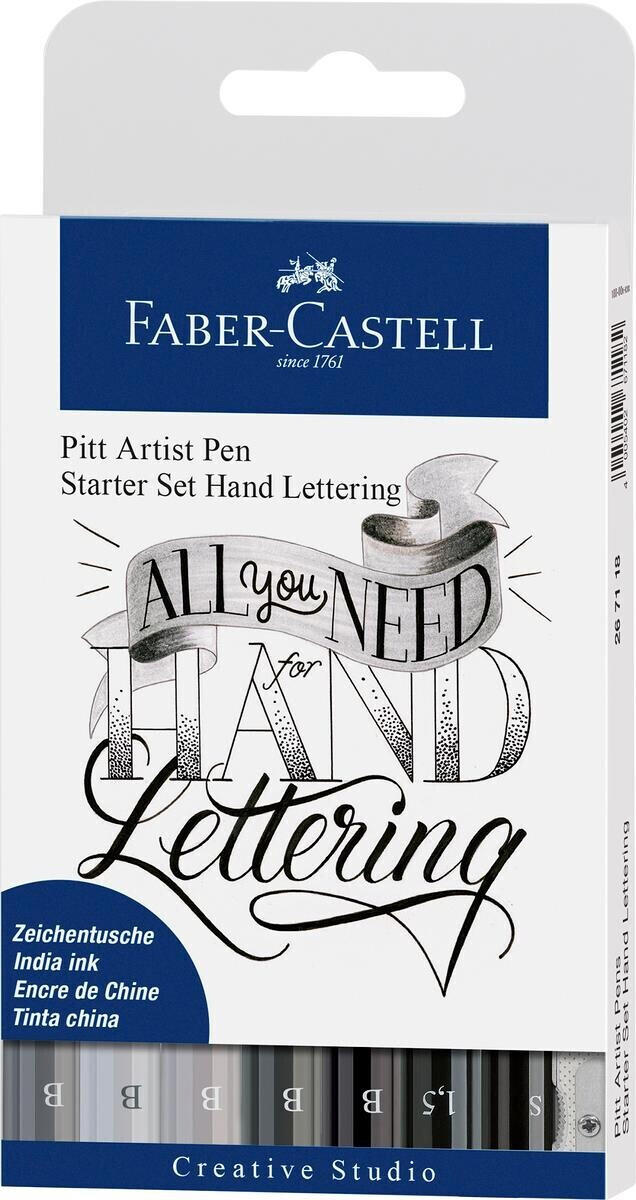 Faber-Castell Faber-Castell Pitt Artist Pen Starter Set 8pc