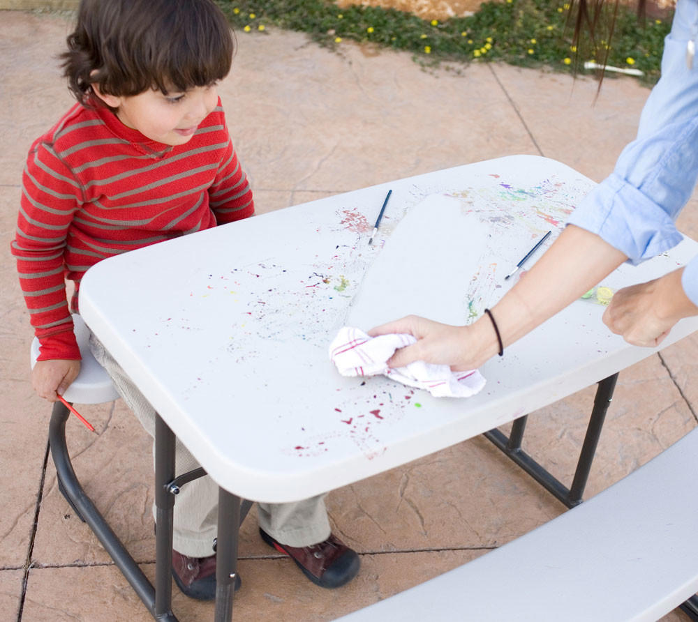 Lifetime Childrens Oval Picnic Table (80094G) Beige